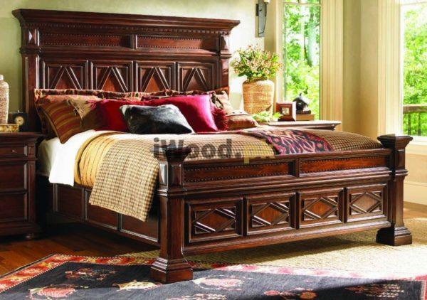 wood bed