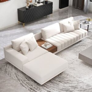 Modern Rexine corner sofa