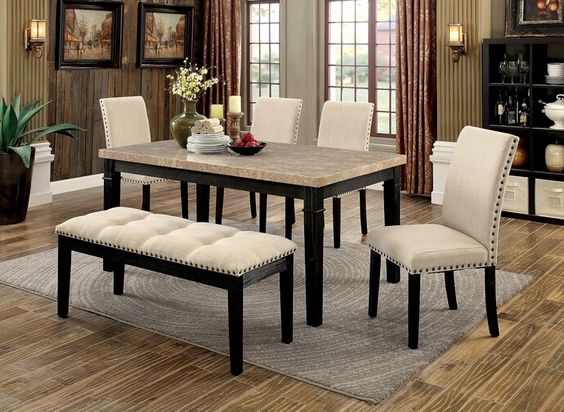 White marble dining table deals set for 4