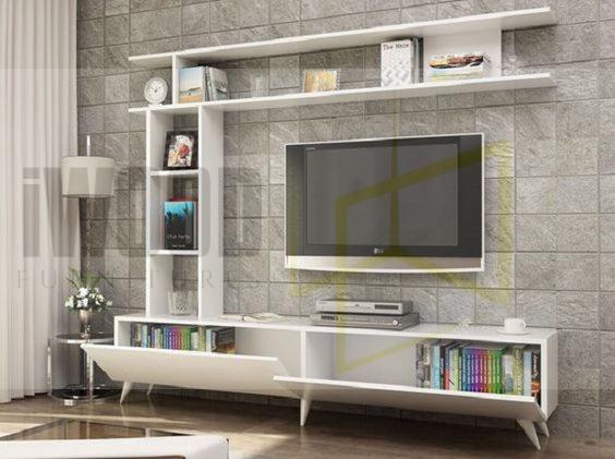 Tv Unit Console Wall Design At Affordable In Karachi Stan - Led Tv Wall Designs Photos