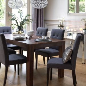 Dining Table Dining wood top dining chair set in Karachi