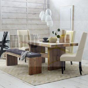 Wooden dining table set