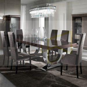 Stain less steel dining table set