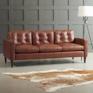 Wooden rexine sofa