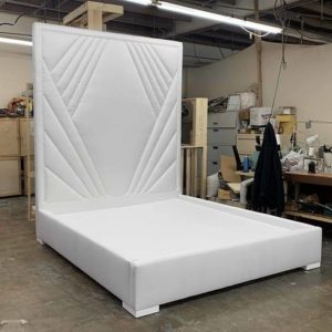 Wooden fabric bed