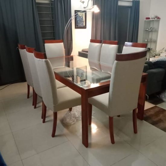 Dining Table Dining wood top dining chair set in Karachi