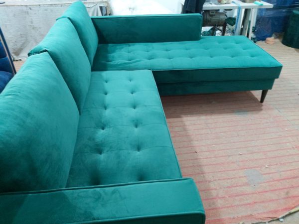 Stitch corner sofa