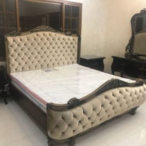 Wooden fabric bed