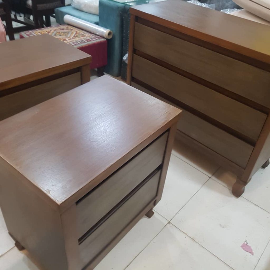 Polish side table & dresser