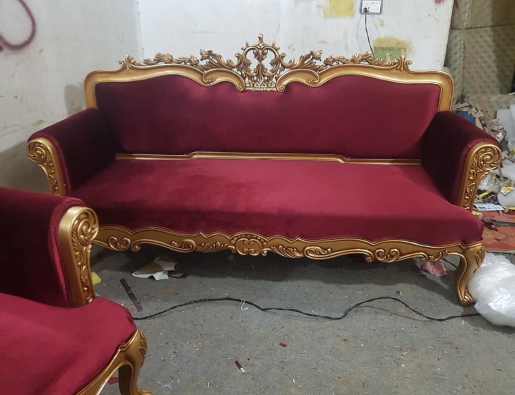 Carving Victorian sofa