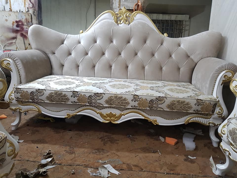 Wooden sofa set