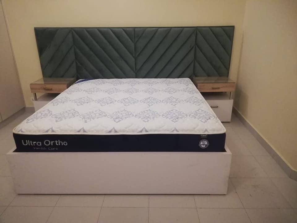 Wooden fabric bed