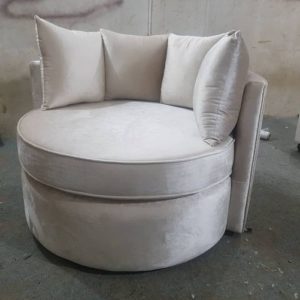 Round bedroom chair