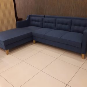 Wooden corner sofa