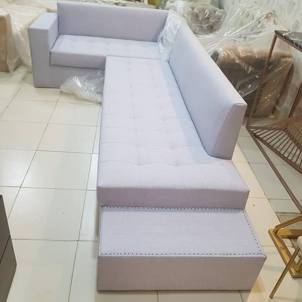 Long corner sofa