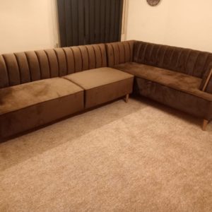 Stripe corner sofa