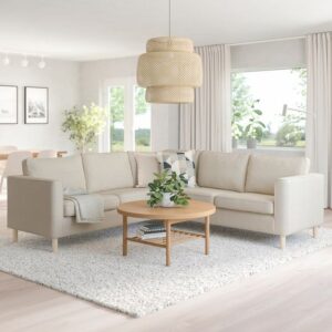 Modern wooden corner sofa