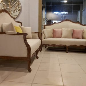 Wooden Victorian sofa set