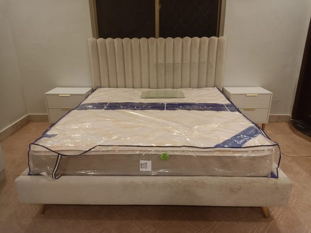 Wooden fabric bed