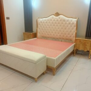 Wooden fabricated bed
