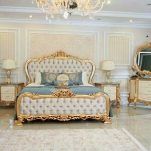Wooden wedding bed