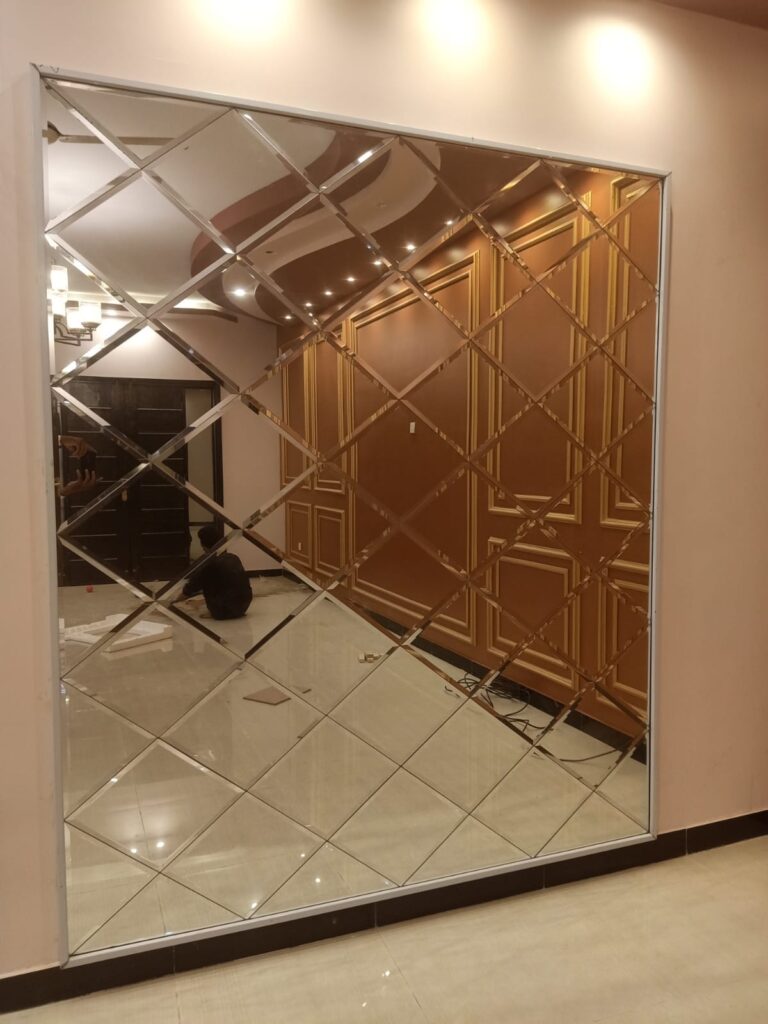 Looking wall mirror design