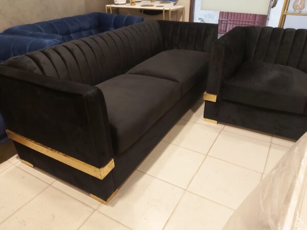 Black stripe sofa