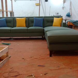 Rexine corner sofa