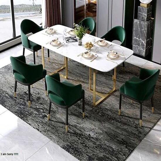 Dining Table Dining wood top dining chair set in Karachi