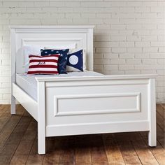 White single bed