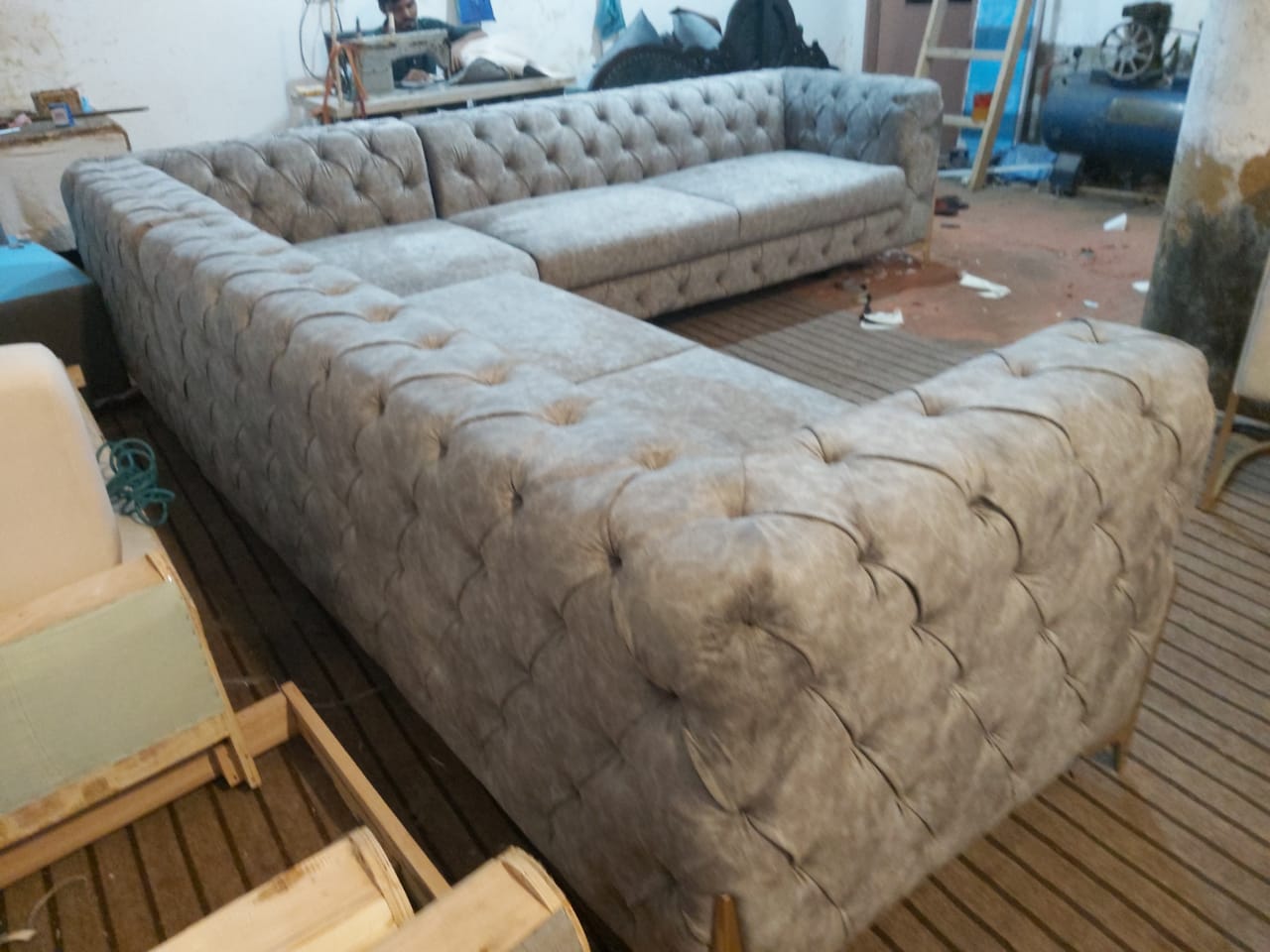 L shape corner sofa