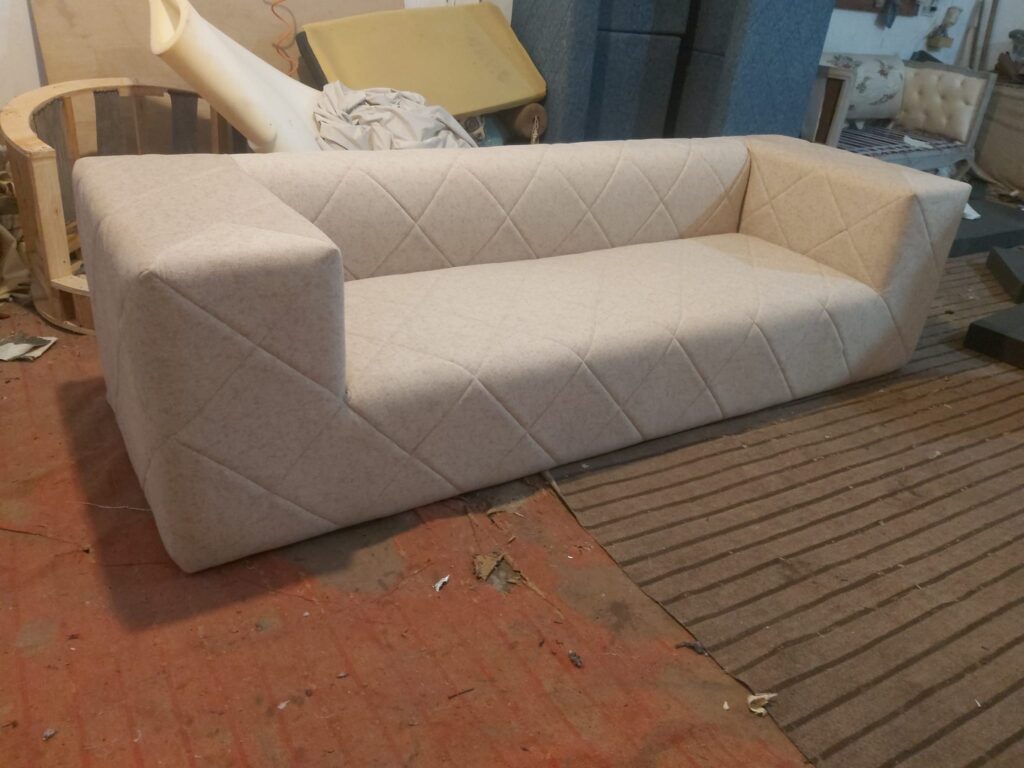 Wooden stitching sofa