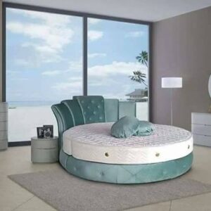 Round fabric bed