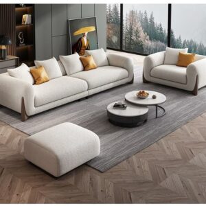 Modern sofa set along with center table