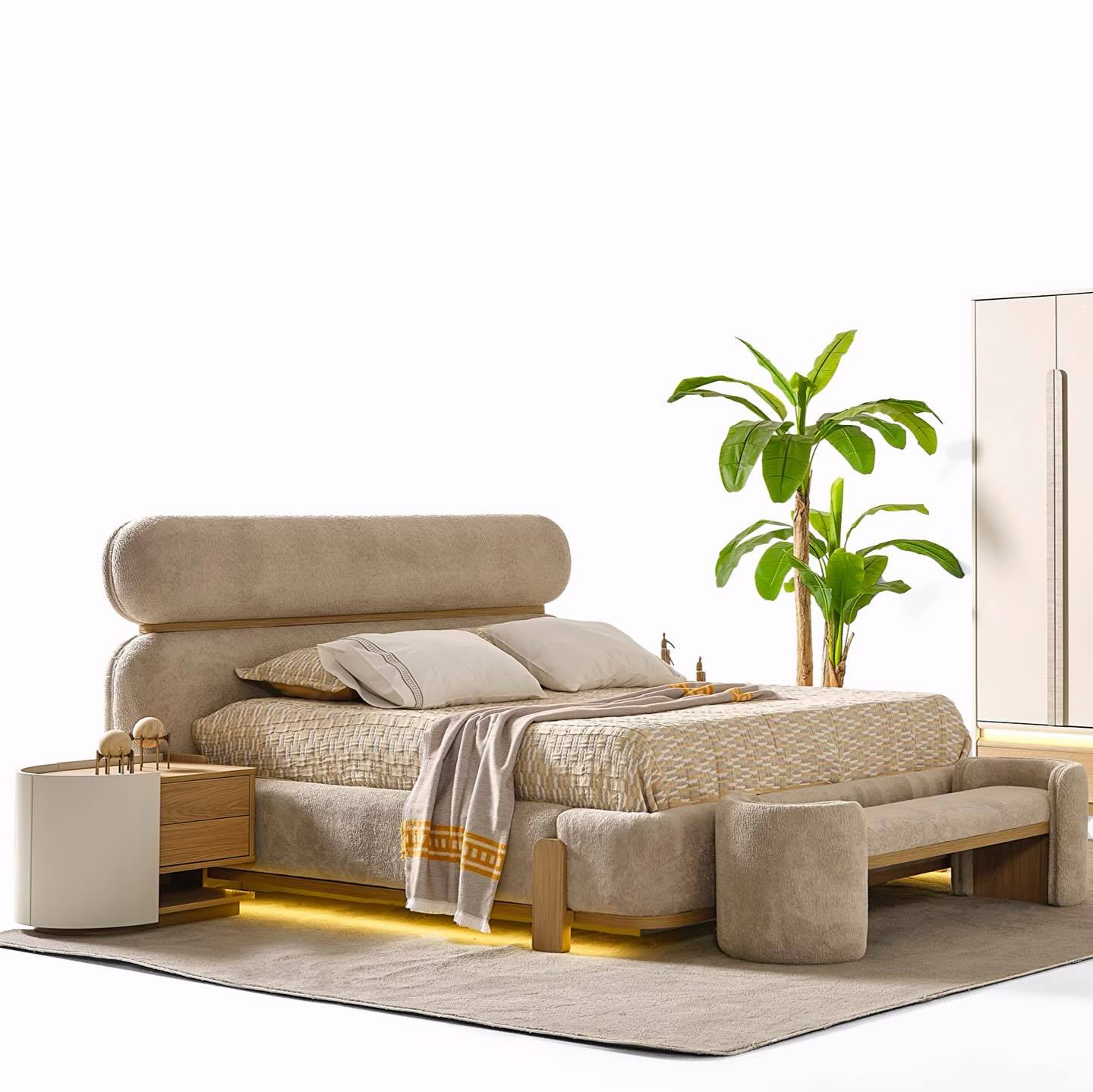 Modern Turkish fabricated bed