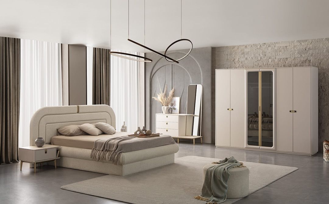 Modern fabricated bed