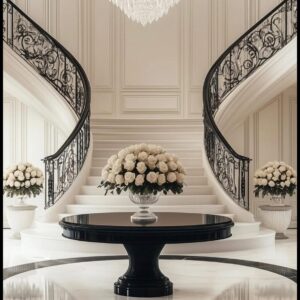 Round entrance table