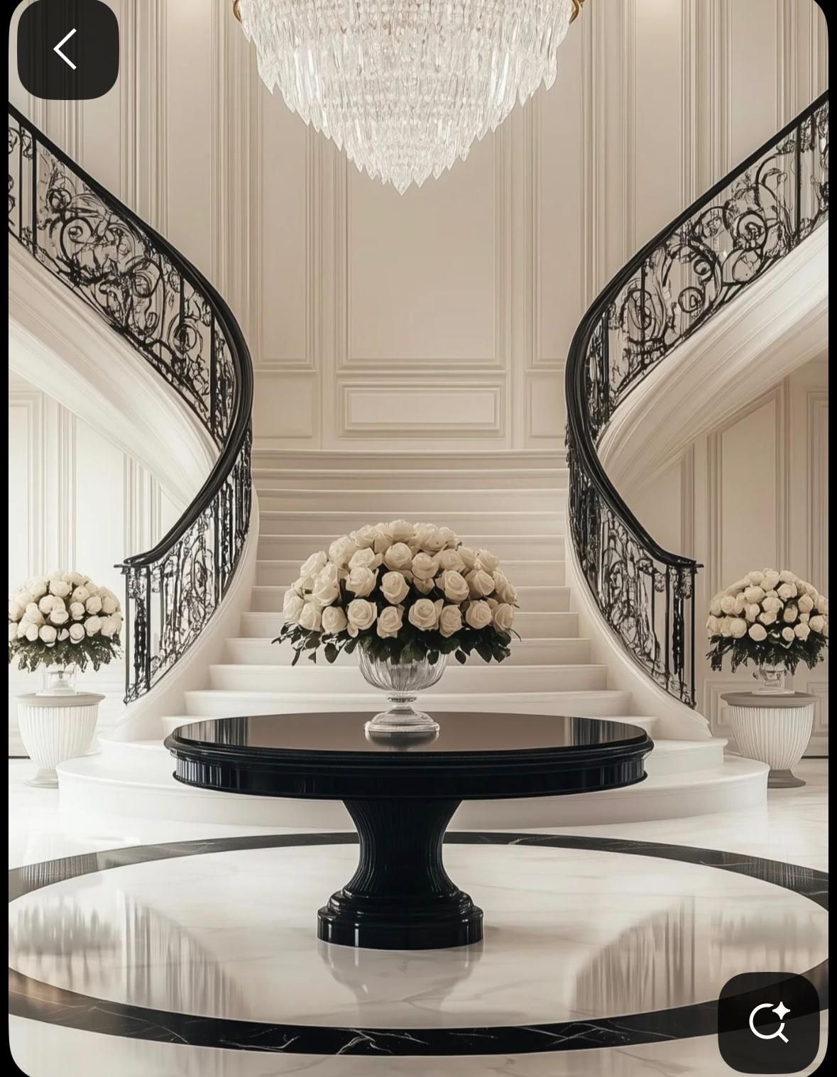 Round entrance table