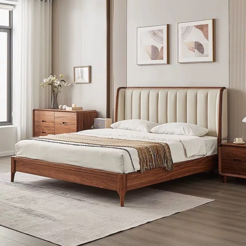 Luxury wooden bed