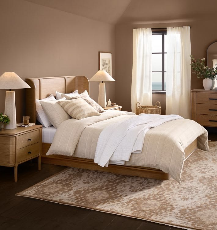 Modern Curved bedroom set